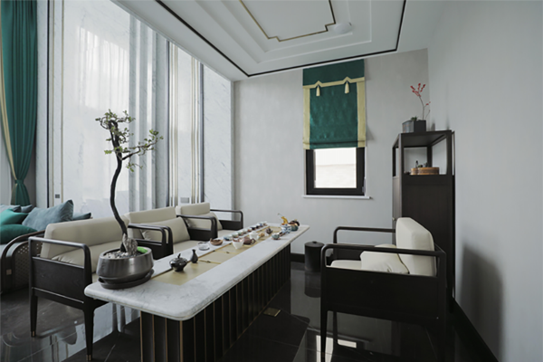 China Yunnan Kaiyuan Dexinwan 2000㎡ villa real scene new Chinese style 2023